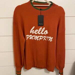 NWT Hello Pumpkin Sweater